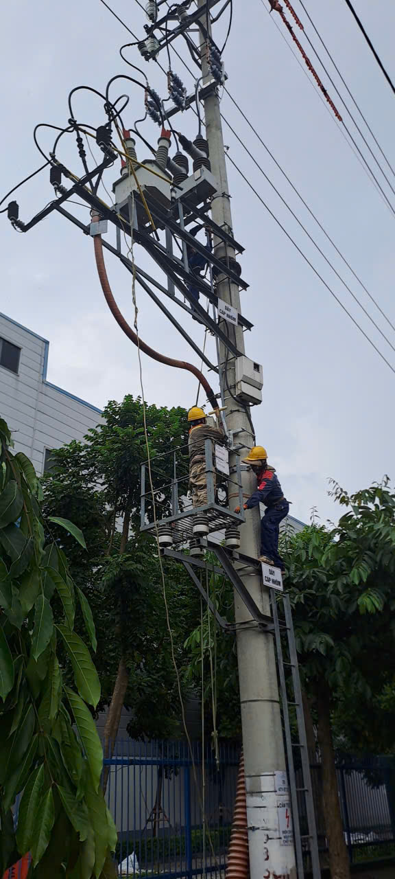 Lắp đặt thiết bị điện trên đường dây